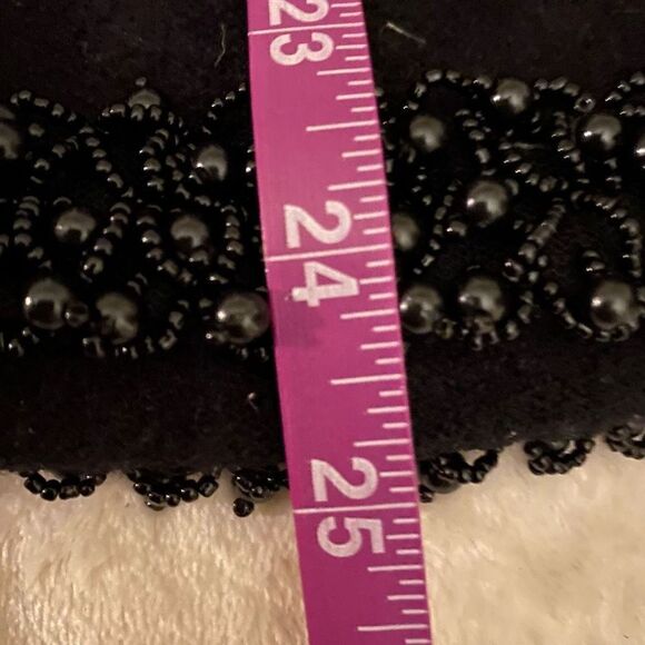 Chico’s‎ Jazzy Jewel Black Wool Embellished Cardigan Jacket L / 12/ 2 - Picture 13 of 13